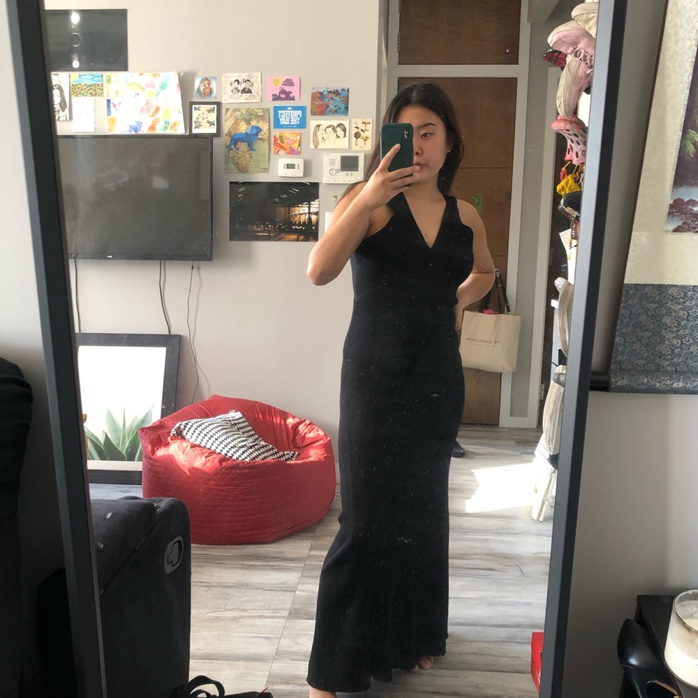 Zara black maxi dress